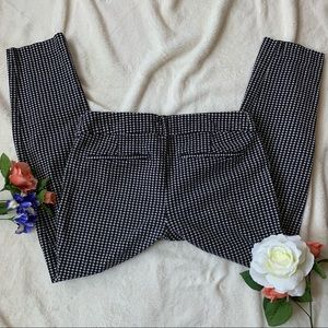 Houndstooth Patterned Pixie Dress Pants